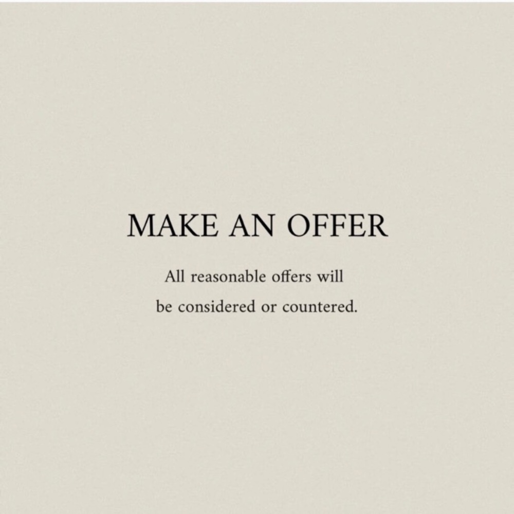Offers will be most likely be accepted 🤍🤍